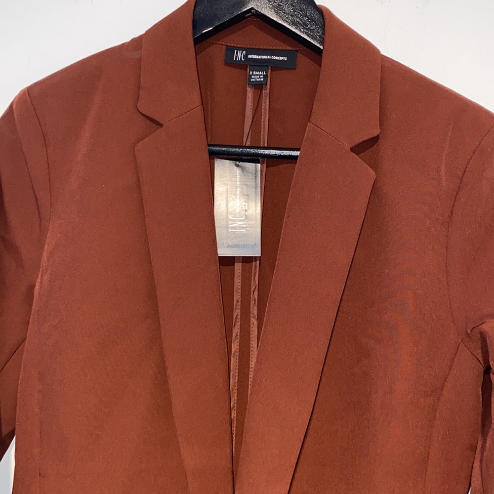 Inc International Concepts suit Jacket brown XS NWT - Picture 3 of 11